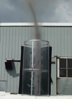 One of Michaud's AVE (Atmospheric Vortex Engine) prototypes.