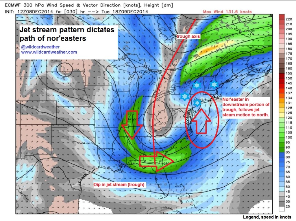 trough jet nor'easter
