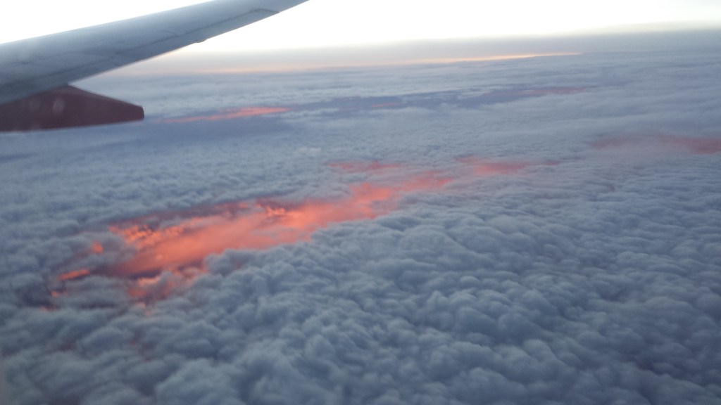 Lake Erie at Sunset below Stratocumulus Cloud Deck